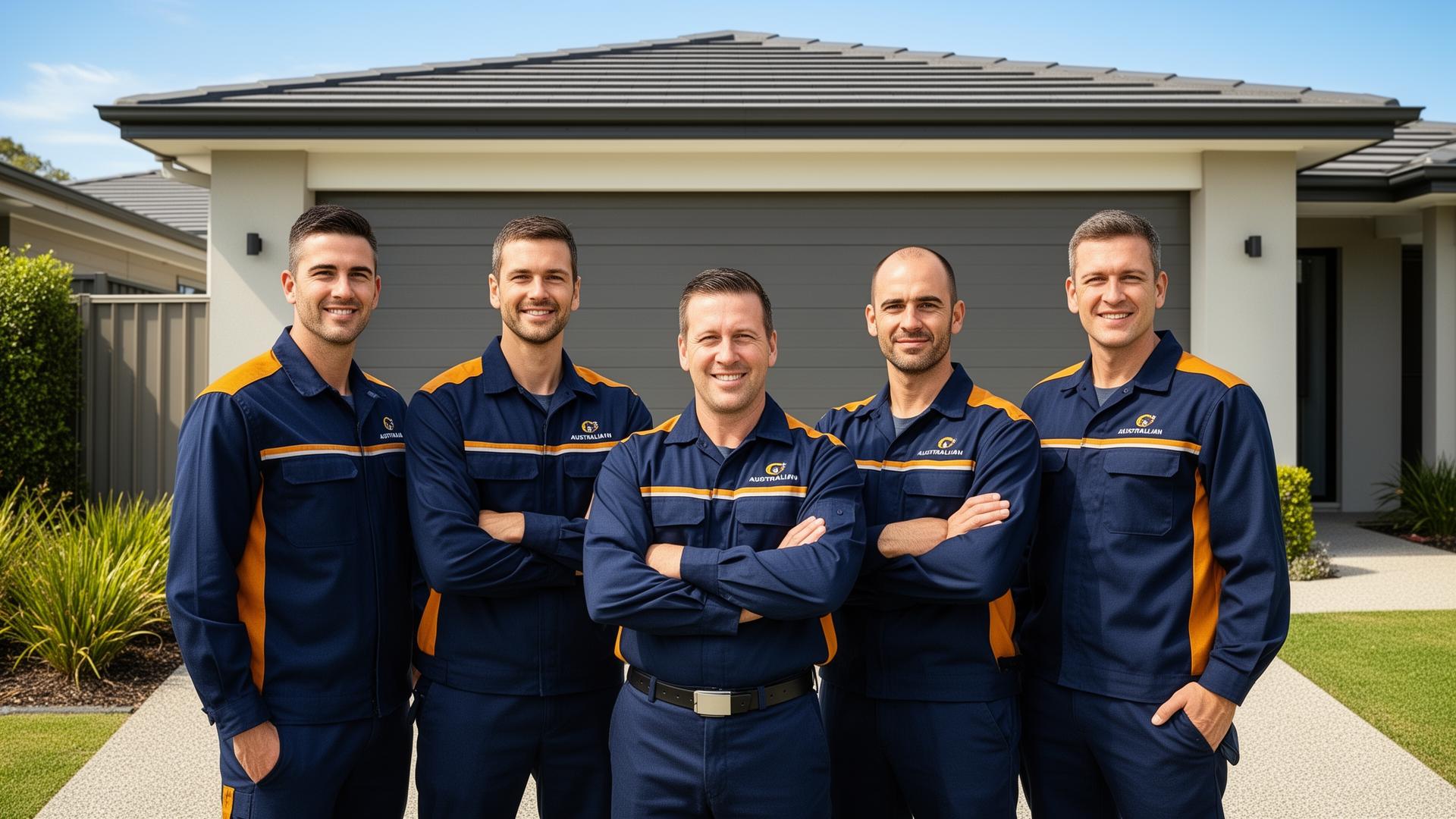 Direct Garage Door Services team of technicians in uniform
